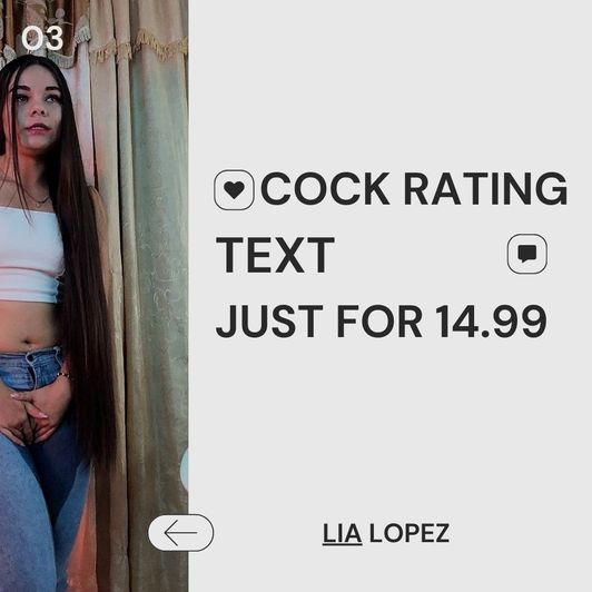 Cock Rating Text