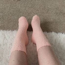 Pink Fluffy Socks