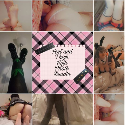 Feet and Thigh Highs Photo Bundle