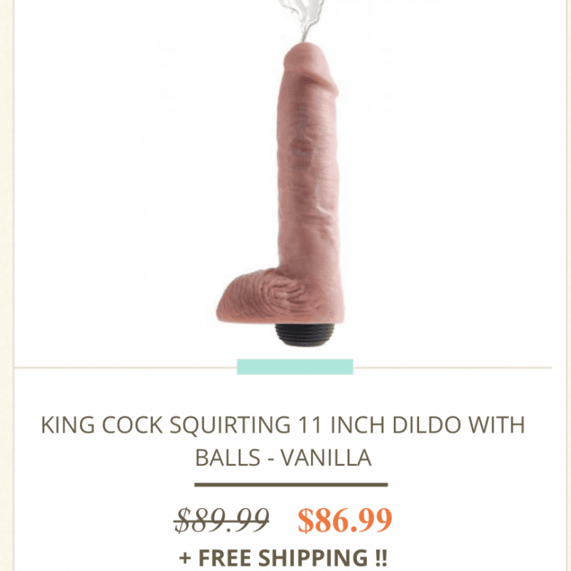 Spoil me: Squirting dildo 11 inches