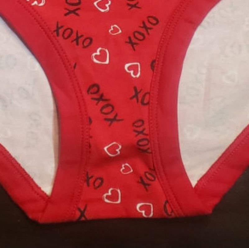 Red xoxo underwear