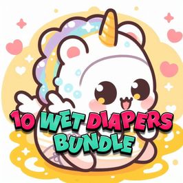 10 WET DIAPERS VID BUNDLE