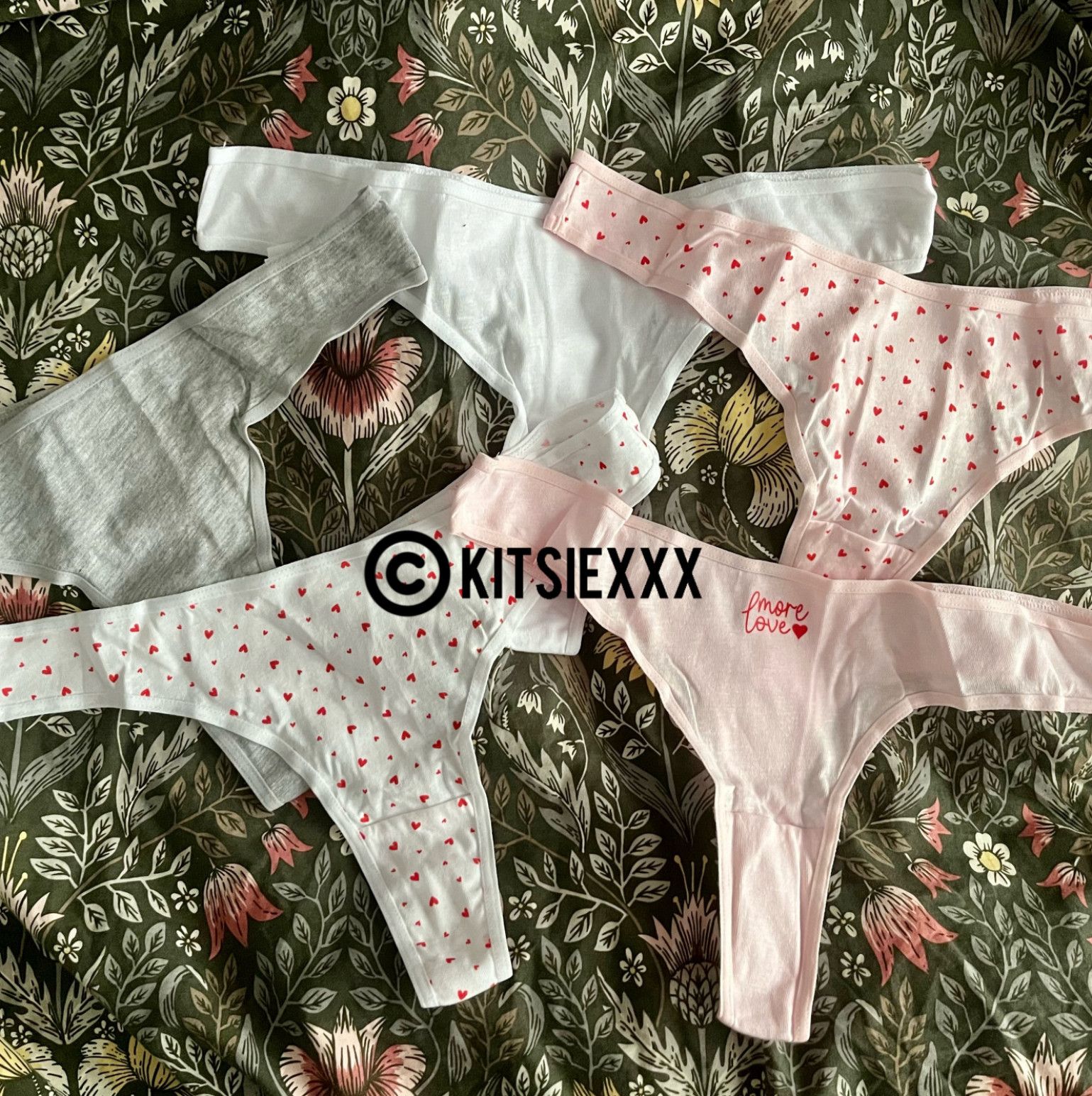 Valentines Content thongs 24 hour wear!