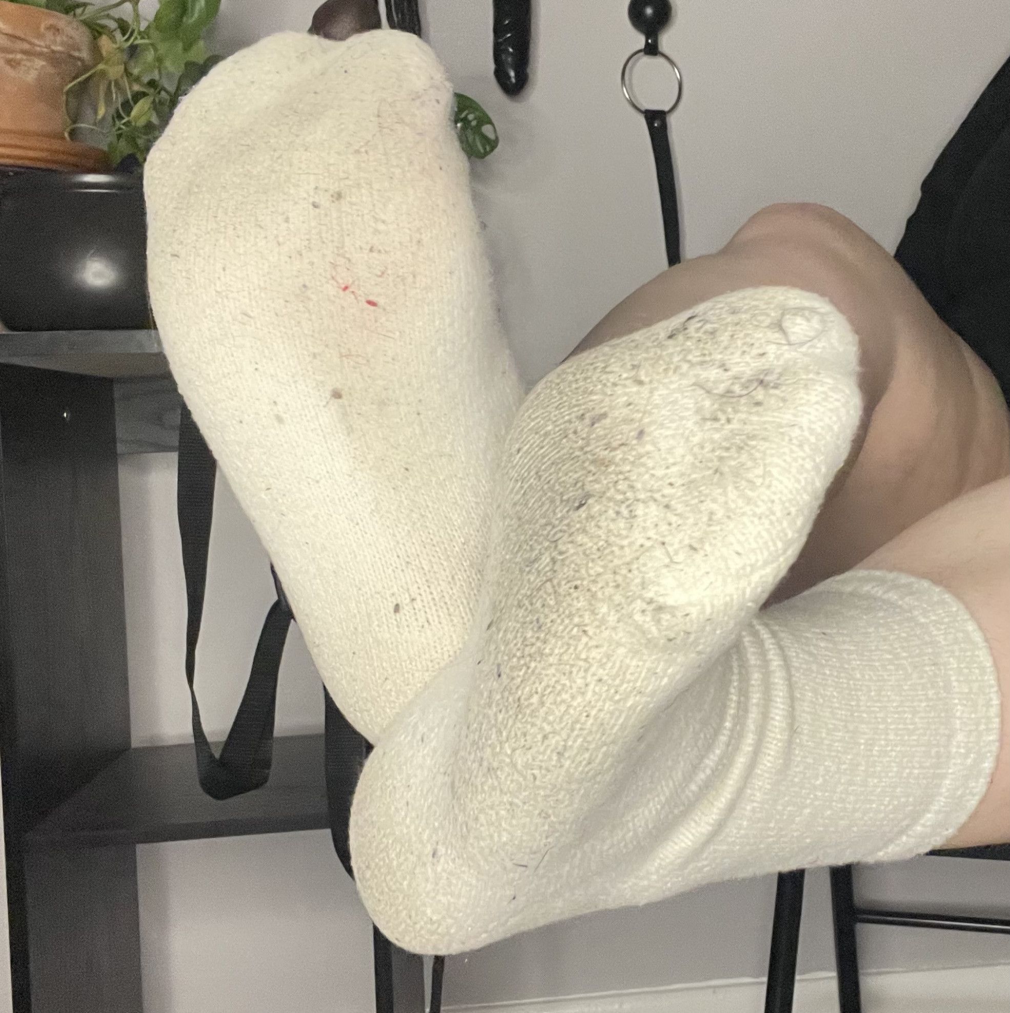 Filthy Sweaty White Socks