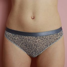 Grey Leopard Panties