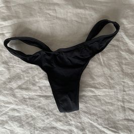 black thongs