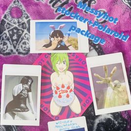 Messyhot Polaroid and sticker package