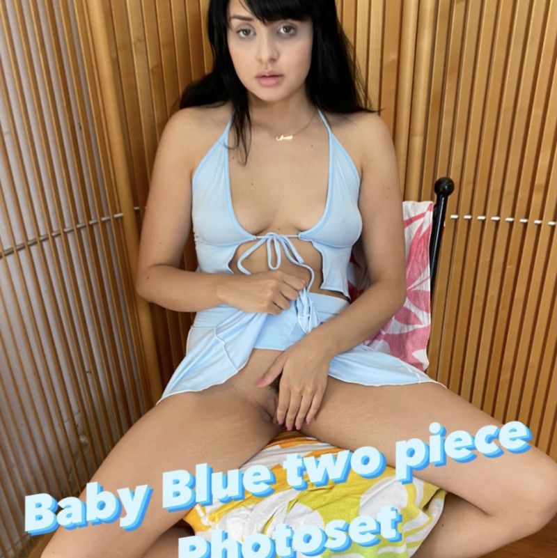 Pastel blue two piece photoset