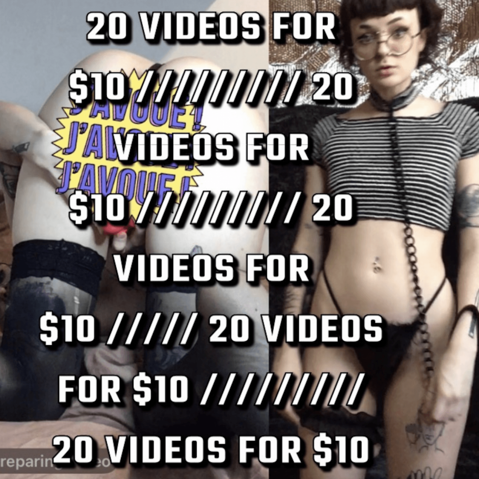 20 vids for 10 ::: HALF OFF