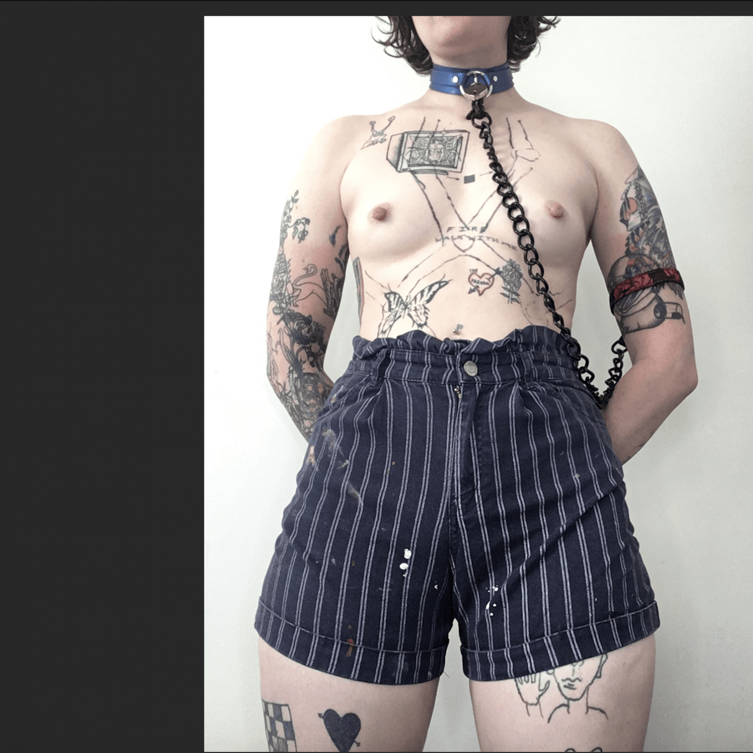 perfect blue punk shorts