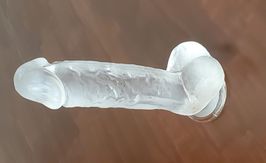 Transparent dildo