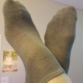 Grey Ankle Socks