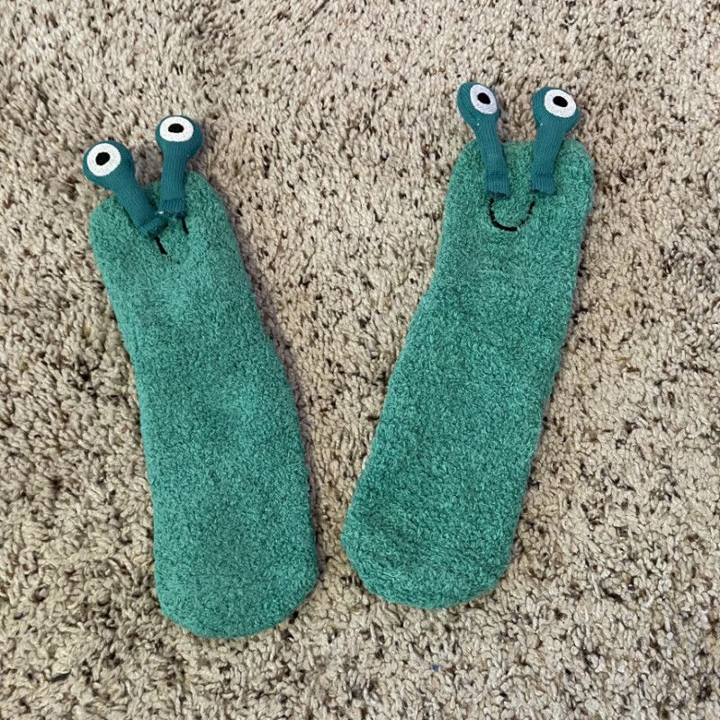 Fuzzy Alien socks