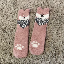 Fuzzy Fox Socks