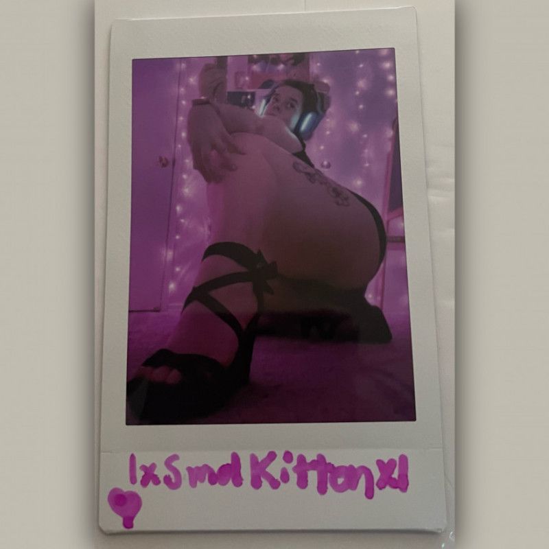 Gamer Girl Stripper Polaroid