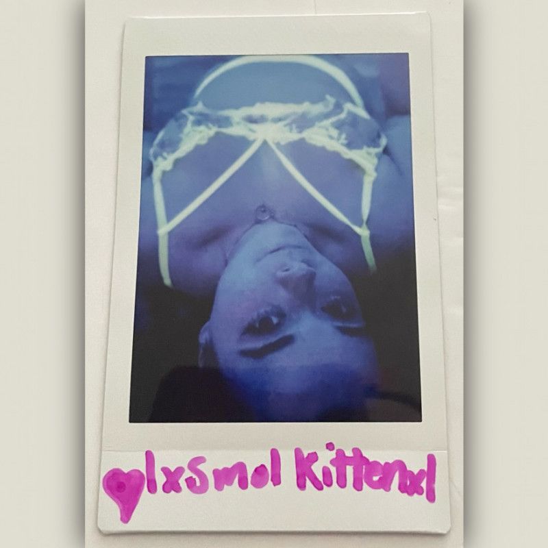 UV Floral Lingerie Polaroid