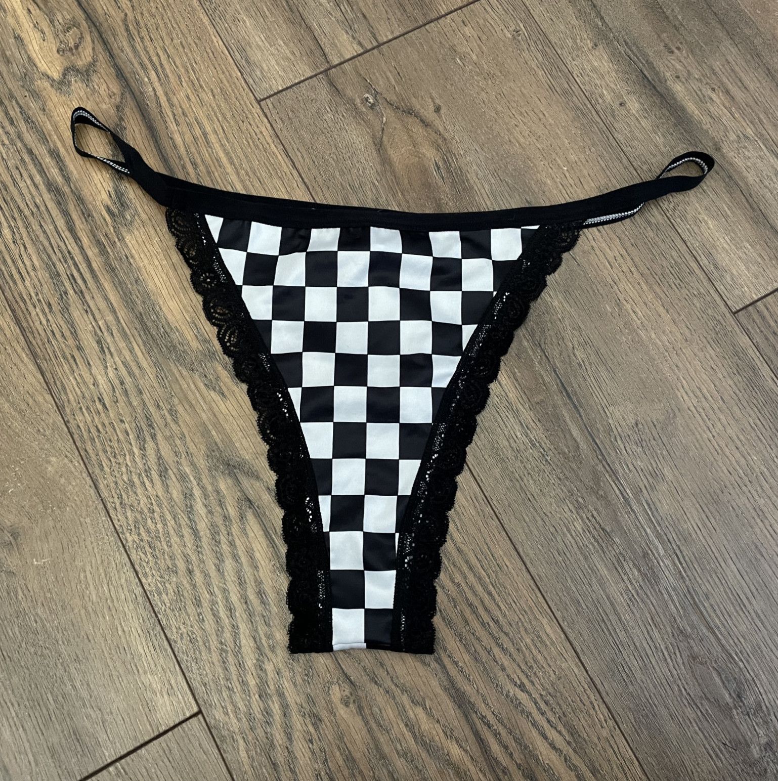 Checkered Thong