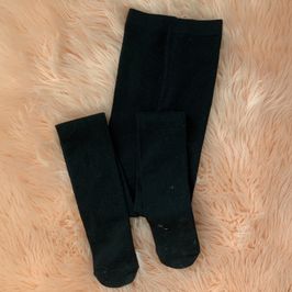 Black thick cotton tights