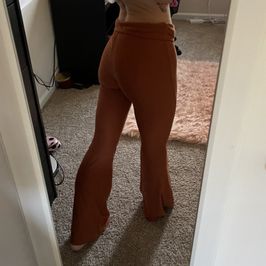 Orange yoga pants