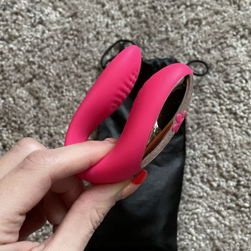 Pink remote use vibrator