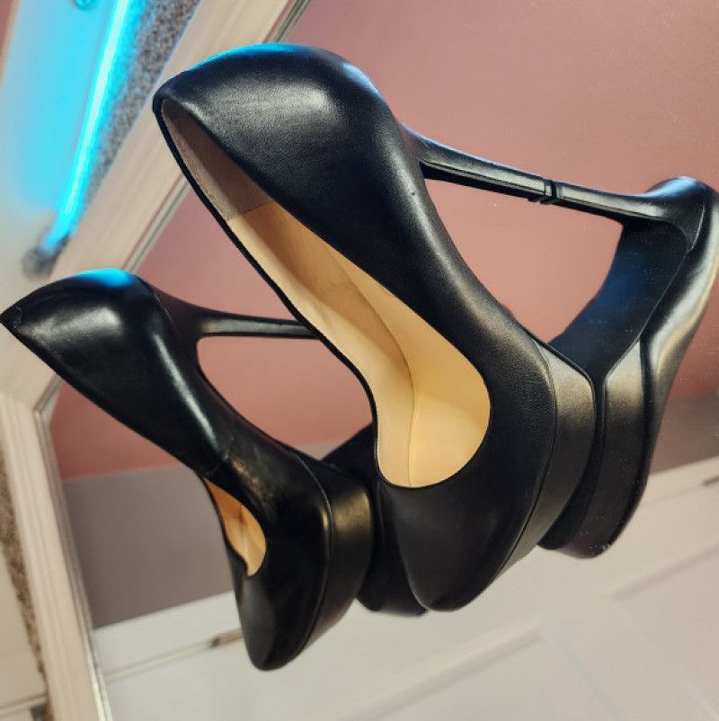 Black high heels