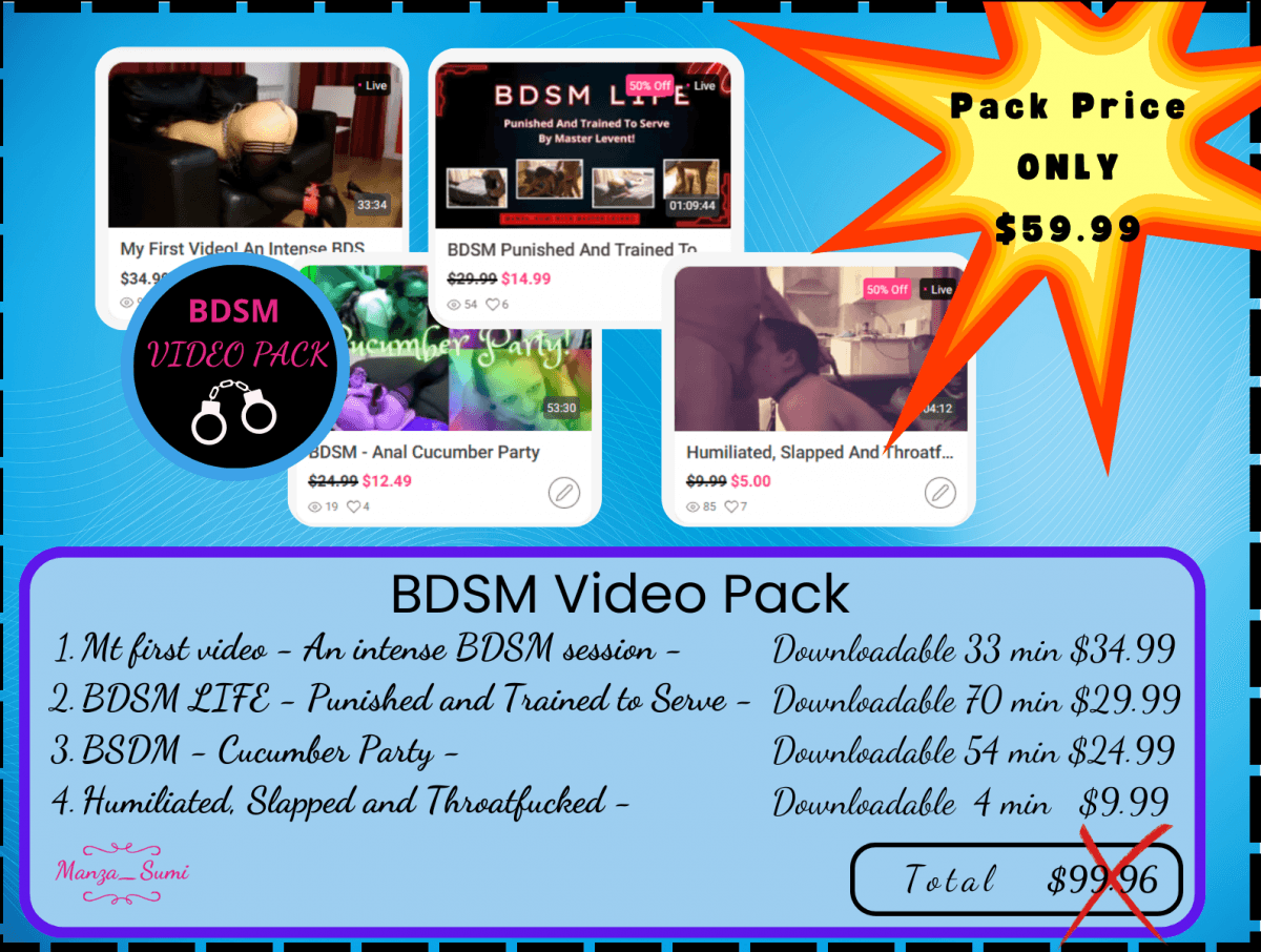 BDSM Value Vid Pack