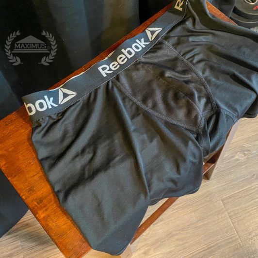 Worn workout boxer briefs