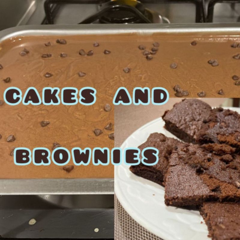 cakes and brownies