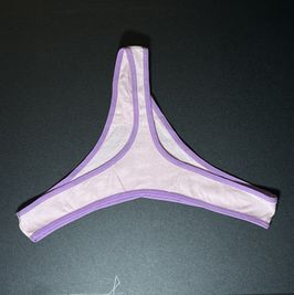 Mayas Sporty Purple and White Thong