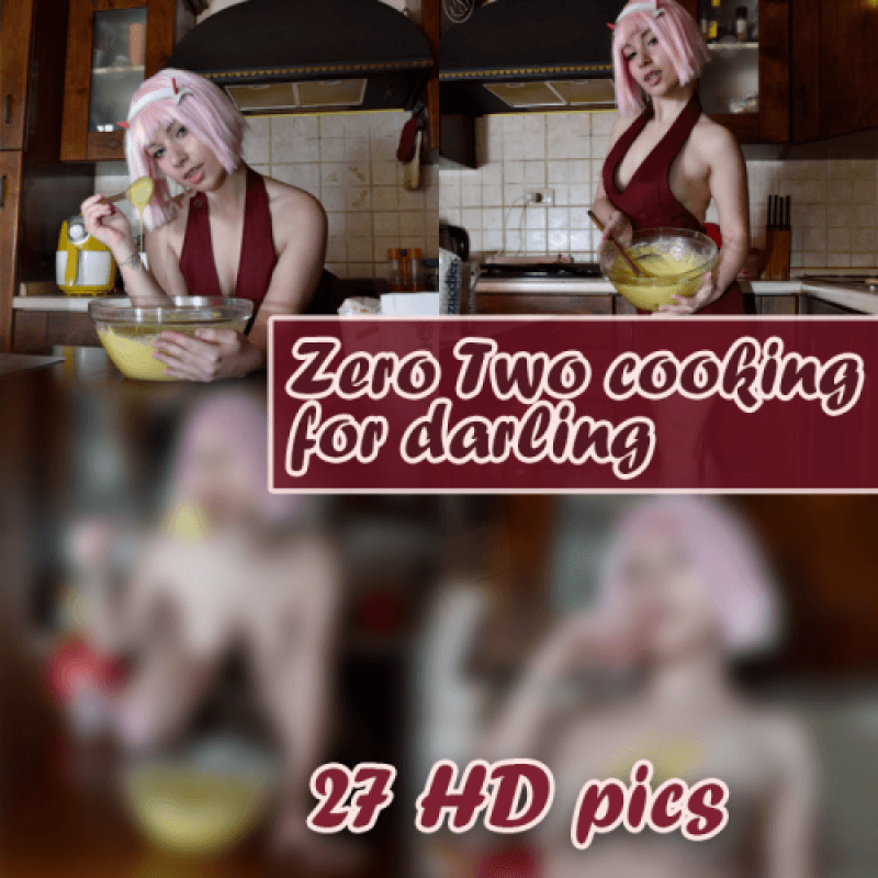 Zero Two short hair vrs Kitchen photoset