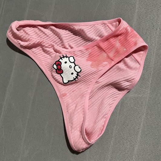 Cum on Hello Kitty Panties