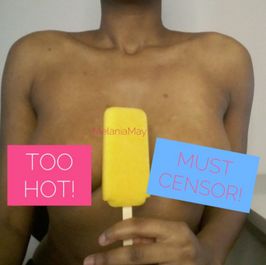 Melting A Mango Popsicle on My Boobs