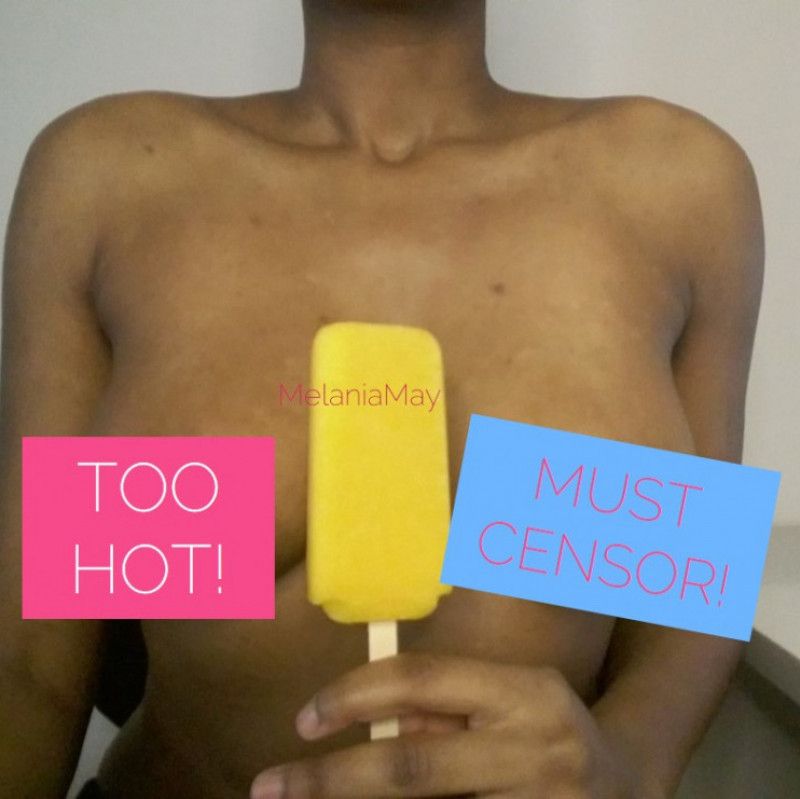 Melting A Mango Popsicle on My Boobs