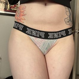 Cute Cotton Thong Worn by Melissa Drew