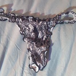 Escorts slutty Mesh thong snakeprint