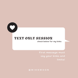 Text Only Session 1 Hour