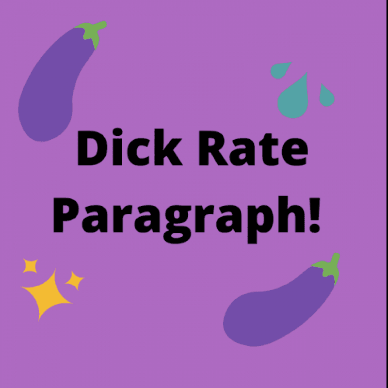 Dick Rate Paragraph