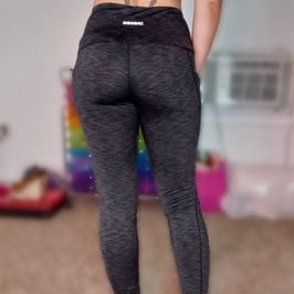 Worn Grey Work Out Leggings