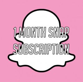 Snapchat Subscription 1 month