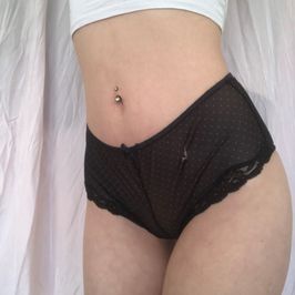 worn out lace panties