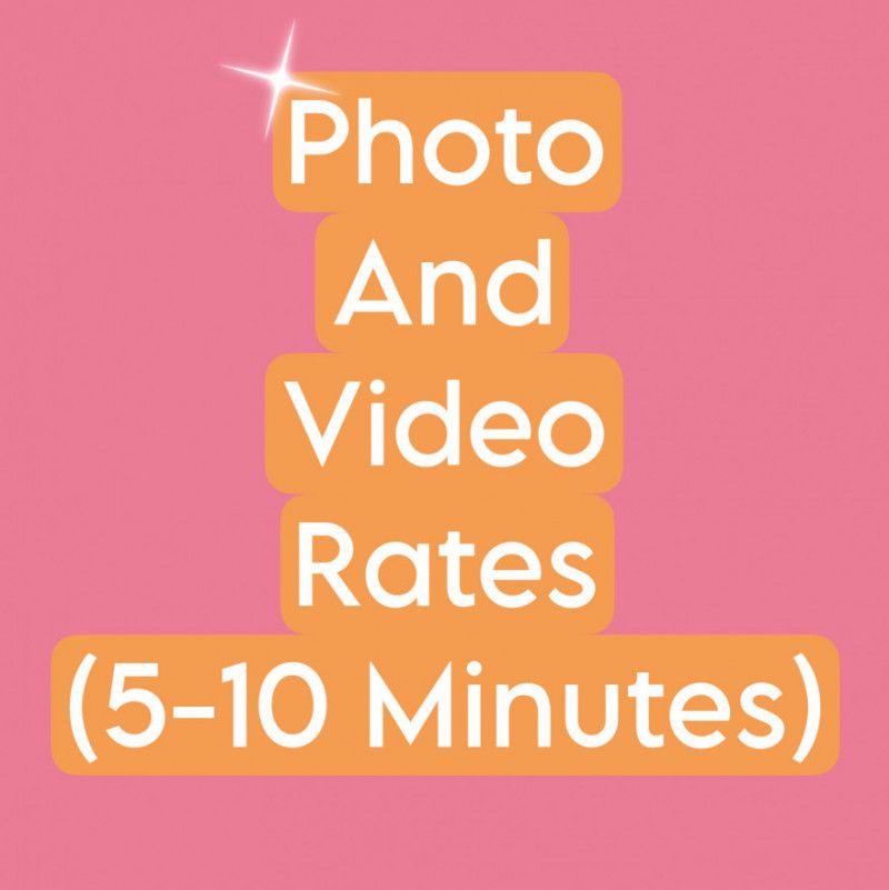 Photo and Video Rates