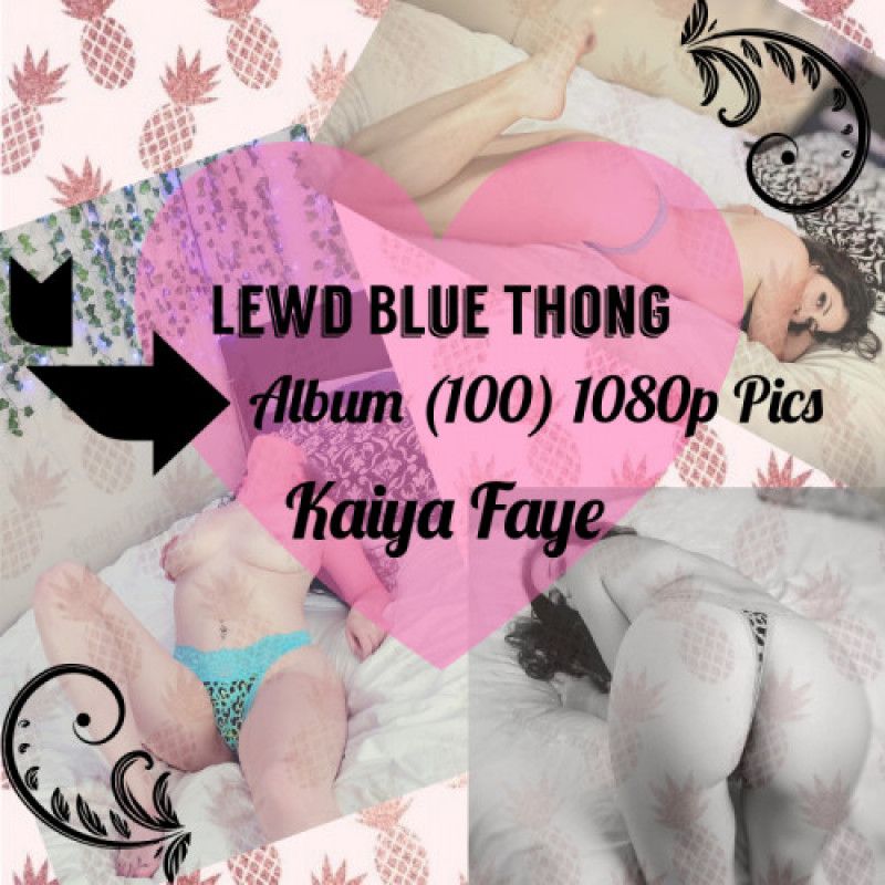 Photoset: Lewd Blue Thong