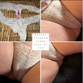 Polka Dot Juicy Couture Lace Thong XL