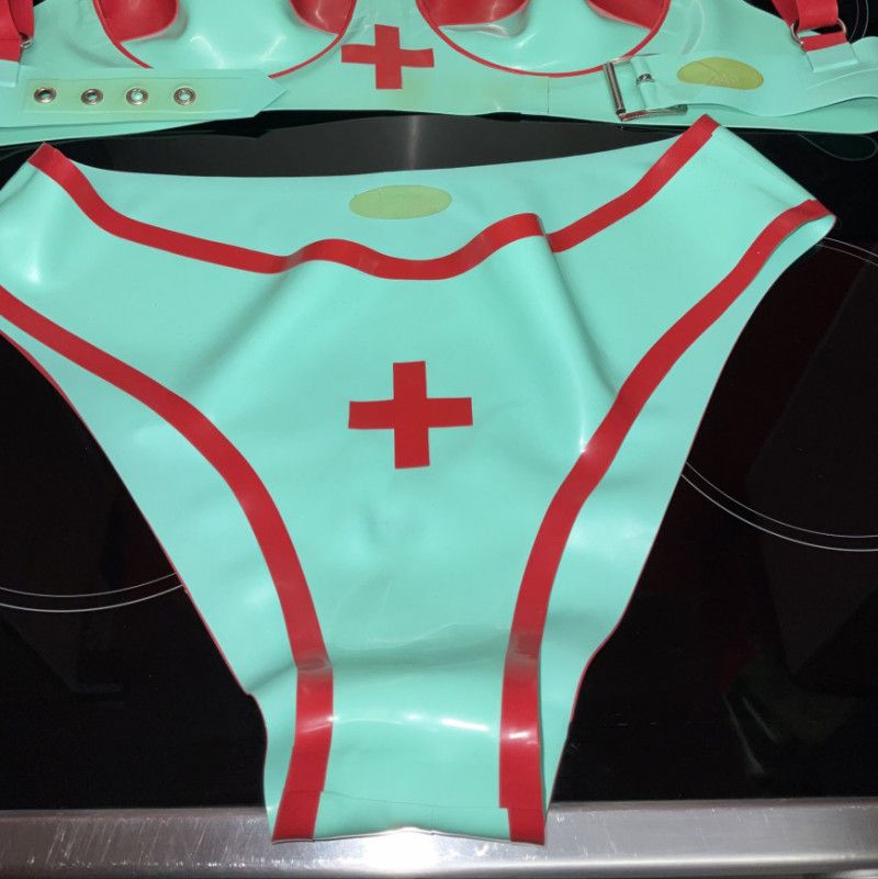 Worn Cathouse clinic nurse underwear set