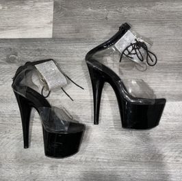 Broken Worn Rhinestone Stripper Heels