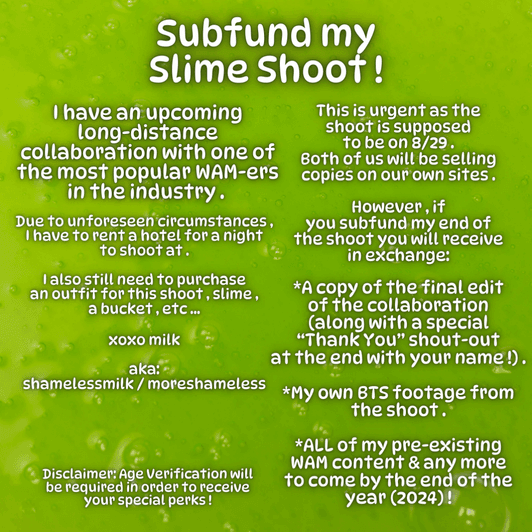 URGENT: Subfund my Slime Shoot!