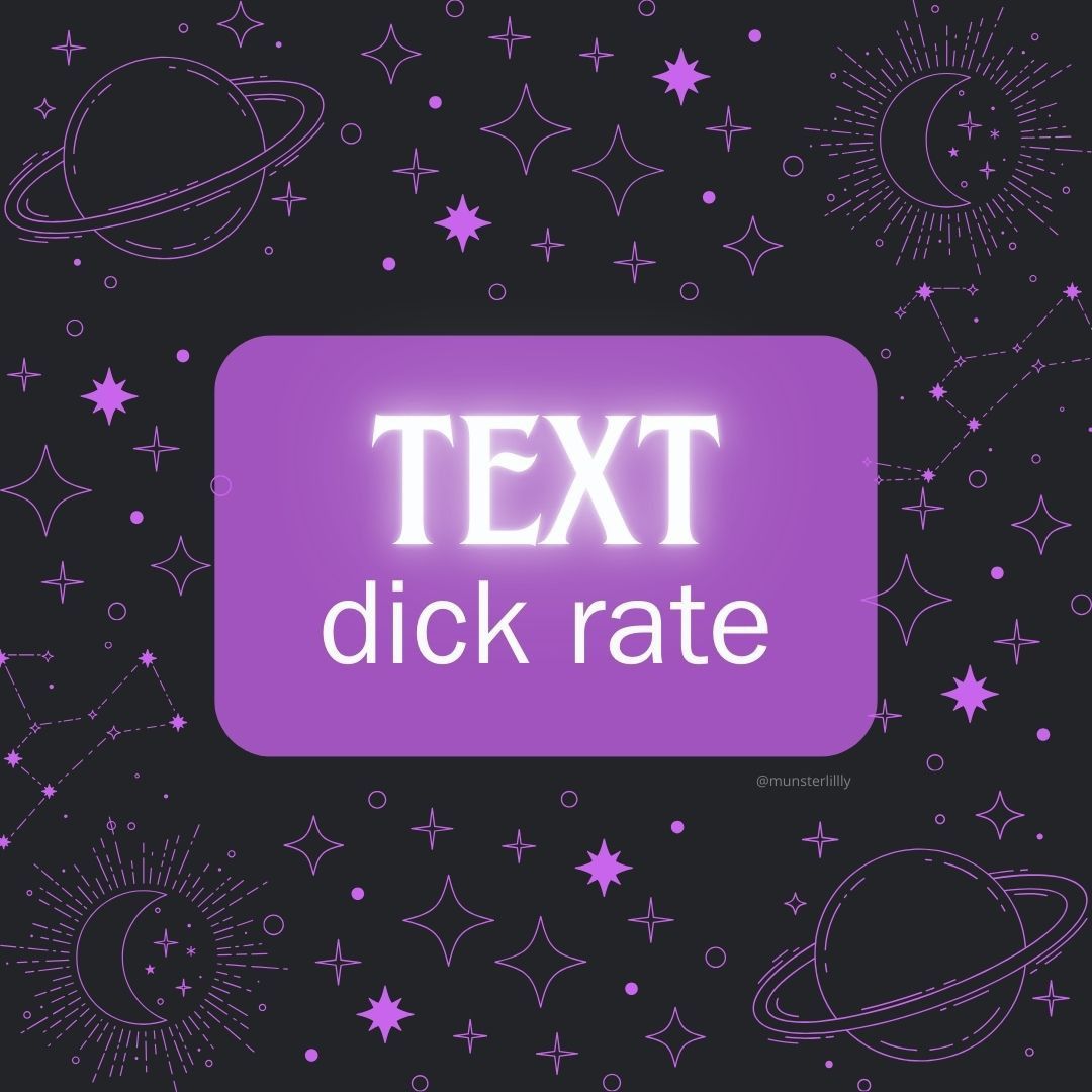 Text Dick Rate