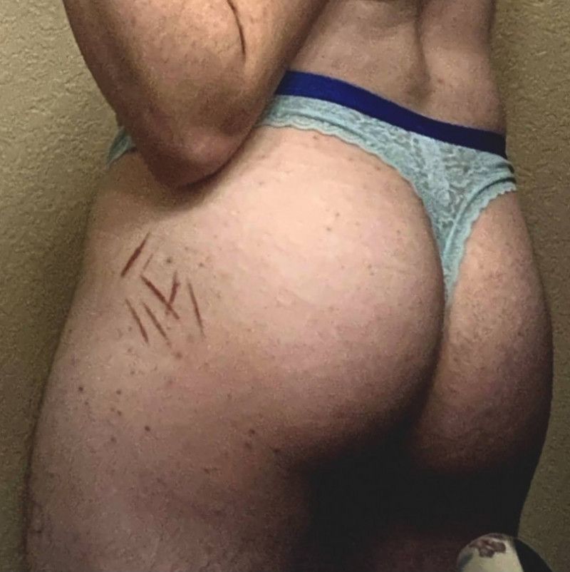 blue lace thong