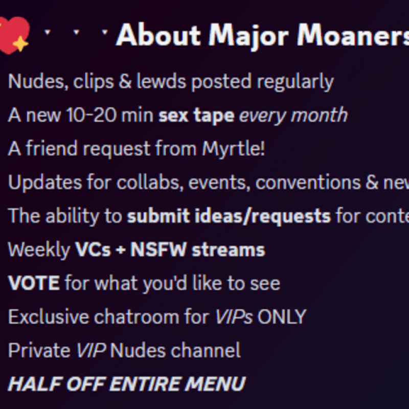 Major Moaners Discord VIP Access LIFETIME