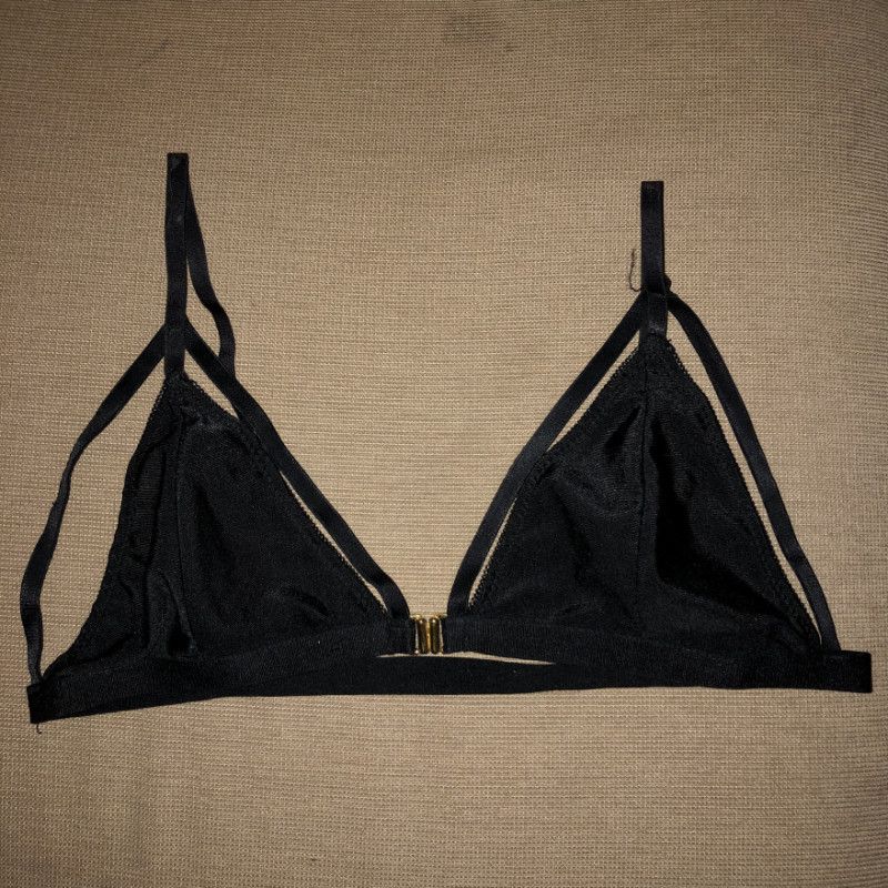 Black Rave Front Close Bralette